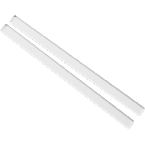 2 stk. Akryl Kage Rullende Værktøj Balance Lineal Fondant Glasur Kage Tykkelse Lineal Kage Glattere Bagning C