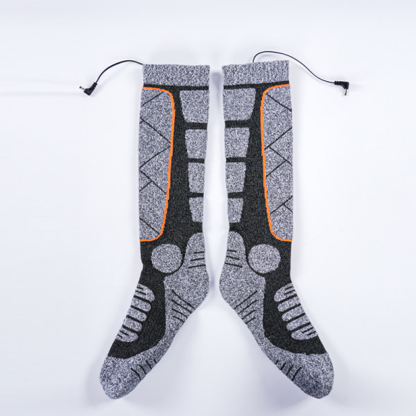 Tykkede vintervarmesokker for dame, oppladbare elektriske sokker, justerbar temperatur elektrisk fotvarmer, skivarmesokker, en størrelse passer til en