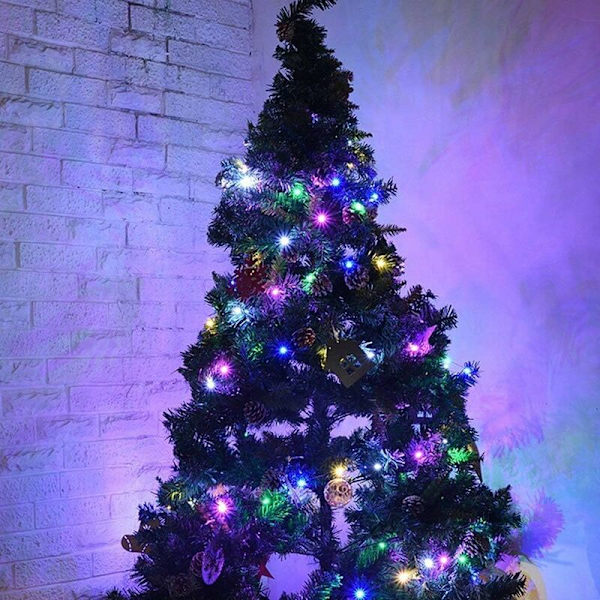 Julelys - 50 LED Lysstreng Batteridrevet Mini Lysstreng med 8 Lystilstande og Timere, Brugt til Halloween, Thanksgiving, Garland