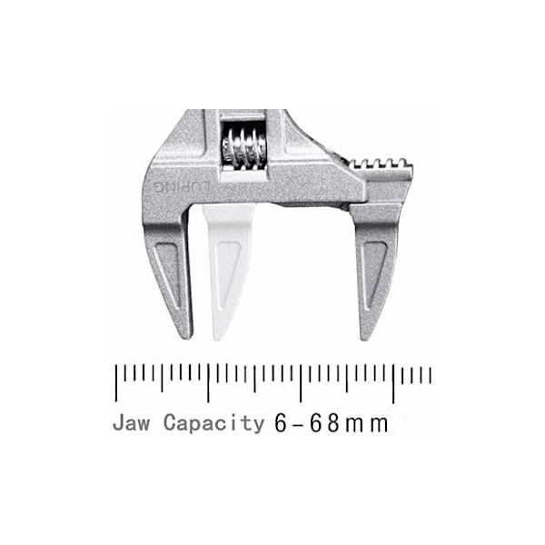 Justerbar Nøgle Stor Åbning Badeværelse Justerbar Nøgle Reparationsværktøjer til Badeværelse/Vask/Rør Møde Fjern