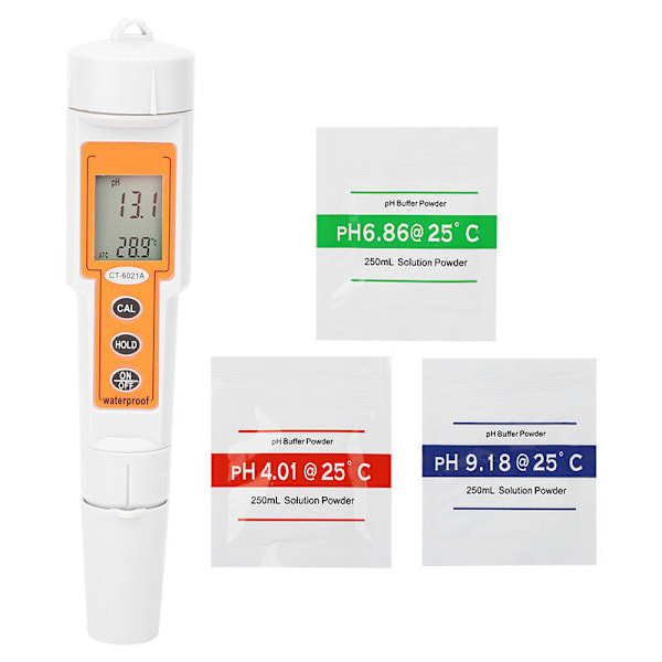 Mini Håndholdt Digital Vandkvalitetstester PH Meter 0.0-14.0PH til Swimmingpool Akvarium