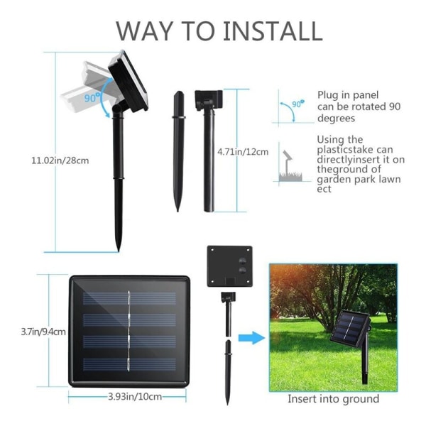 Utendørs solcelledlysslynge, 22M 200 LED vanntett solcelledlysslynge for jul 8 moduser dekorative for hage uteplass trær gjer hjemmefest bryllup