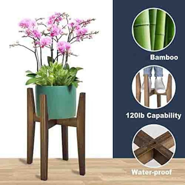 Växtstativ Modern Justerbar Inomhus Växtstativ Hörn Blomsterstativ för Inomhus Utomhus Lämplig för 18-30cm Krukor