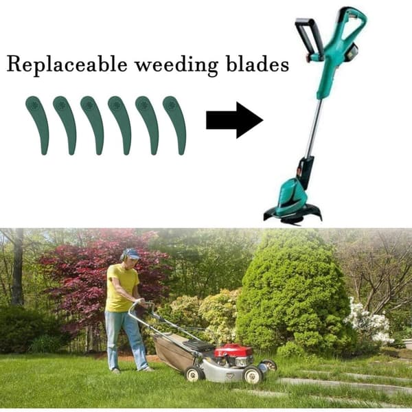 24 stk. reserveplastkniver Trimmerbladkantkutterbladkantkutter Plastkniver Plastbladkantkutter For String Trimmer Blades