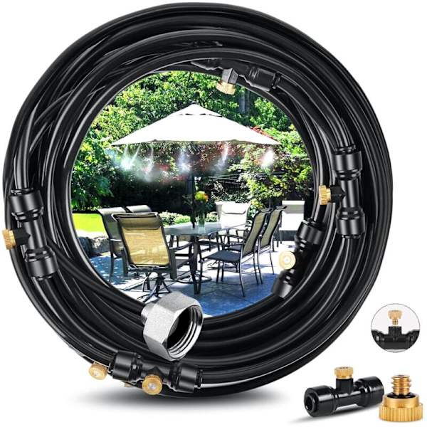6m Tågesystem, Terrasse Tågemaskine Tåge Kølesystem Slangekit Udendørs Mister til Have Parasol Trampolin Drivhus Swimmingpool
