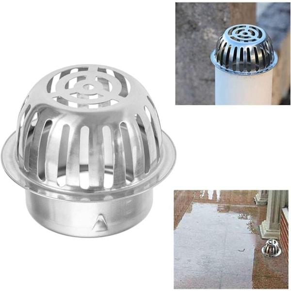 Rensestativer - Bladebeskyttelse til tagrender - Rustfrit stål anti-bladgitter til tagrender - 100 mm - Beskyttelse mod blade - For at forhindre tilstopning