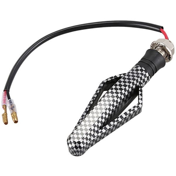 2 deler 24 LED motorsykkel blinklys indikator for tåkelys bakbremselys streamer gult blinkende