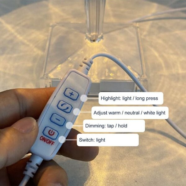 16 farver touch krystal bordlampe USB dæmpning romantisk sengelampe dekorativ bordlampe til restaurant bar