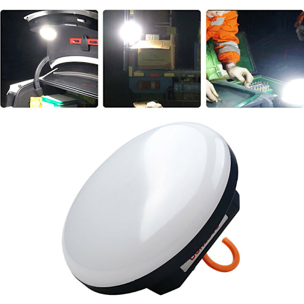 Laddningsbar LED-lampa, 30W Powerbank, 2500LM USB Campinglampa med Fjärrkontroll, Campinglampa med Magnet och 1/4-tums Mutterport, för Tält, Camping, Hu