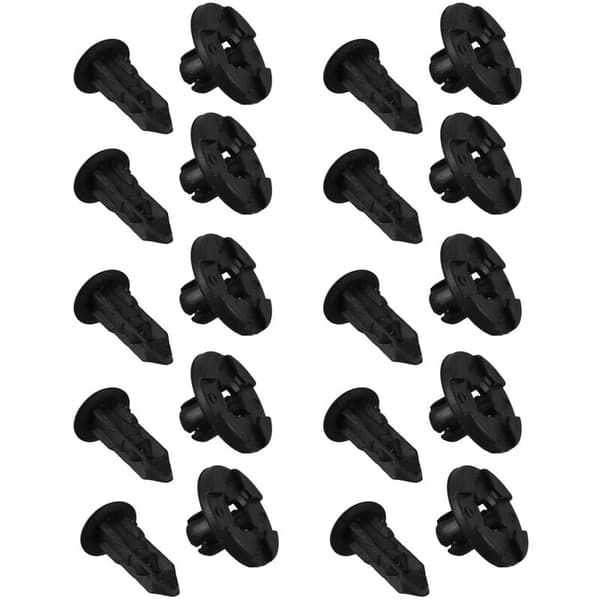 10 x Plastik Fastgørelsesklips 8mm til