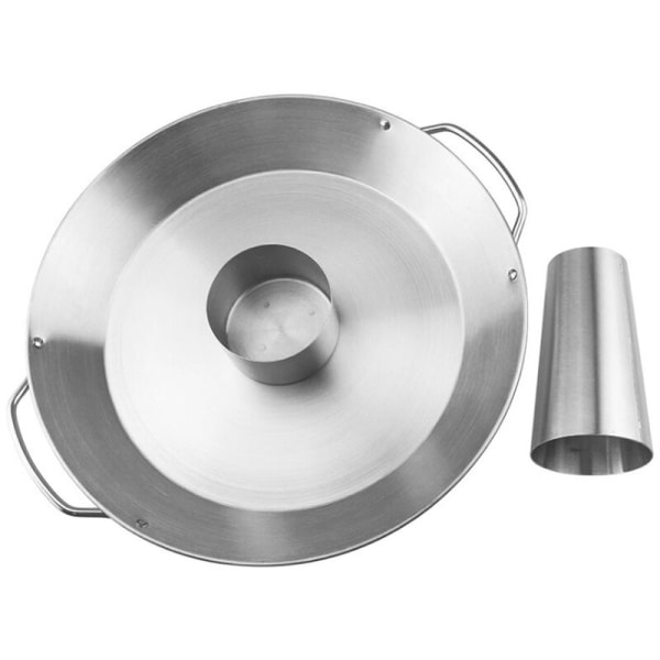 Avtakbar grillpanne i rustfritt stål for kalkun, grillplate, utendørs piknikbrett, grillredskaper