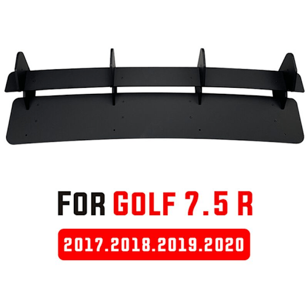 Bakre stötfångarskydd Bakre stötfångarläpp Diffusor Fin Splitter Trim för Golf 7.5R MK7.5R