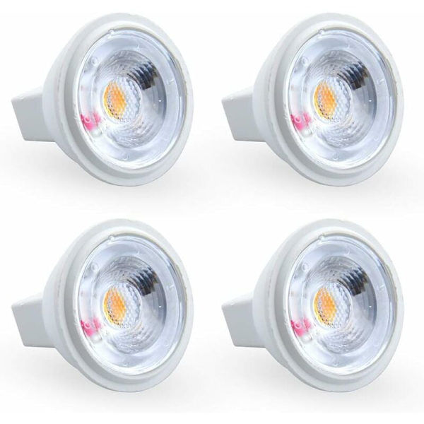 3W MR11 GU4 LED-pære Varmhvit 3000K AC/DC 12V Tilsvarer 35W Halogenpære Perfekt for hjem, kontor, butikk, supermarked, barer, kafé, utstilling,