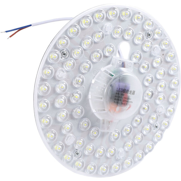 Lysstyrke Rund Led Taklampe Modul Lyskilde 36W Belysning Innendørs Taklampe Kald Hvit