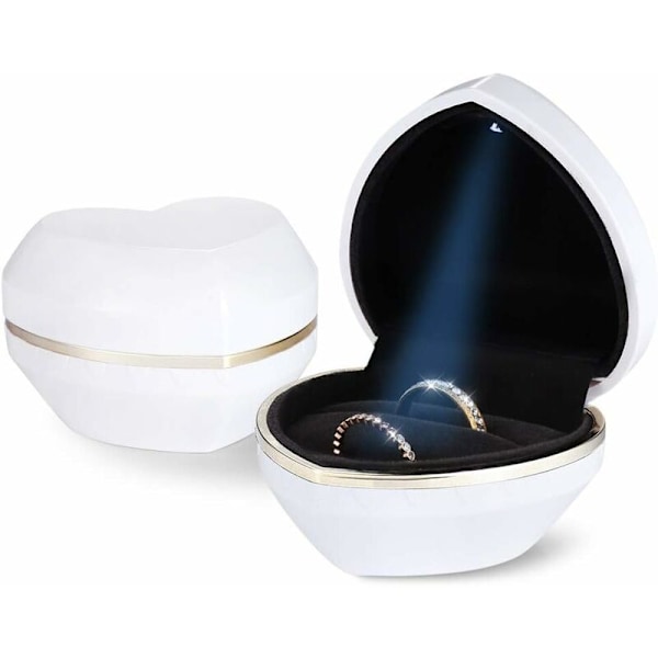 Hjerteformet smykkeskrin (parringboks, off-white) - Fei Yu