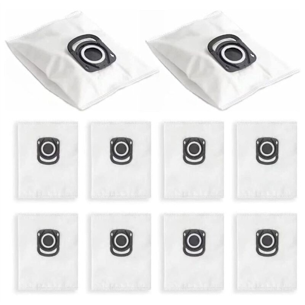 10-pack dammsugarpåsar ZR200520 ZR200720 för + Silence Force, Compact Power, X- Power Dust
