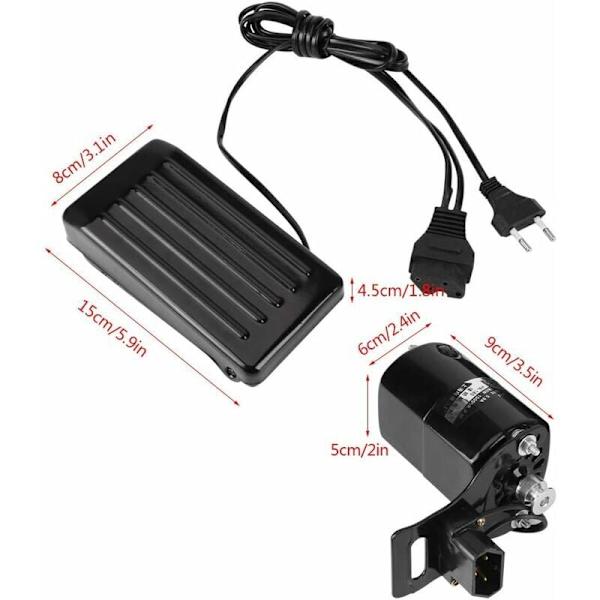180W ompelukoneen moottori universaalilla polkimella - Varaosat (220V EU-pistoke)