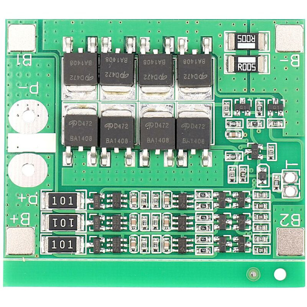3S 24A beskyttelseskredsløb til -Ion litiumbatteri 3.7V 18650 opladerbatteri grøn