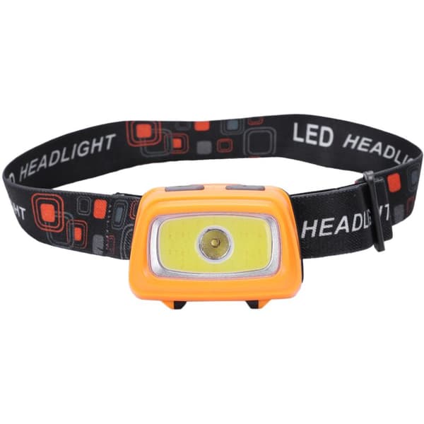 Mini Led -otsavalo Vedenpitävä Ipx4 Aaa otsalamppu 7 Strobe-tilaa Päälamppu Taskulamppu Taskulamppu Oranssi