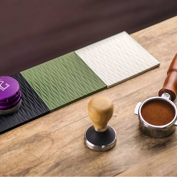 Espresso-tampermatte Espresso-kaffetilbehør Kaffeutstyr Tampingsmatte Antislipp Mattrygg Silikonmyntmatte Grå