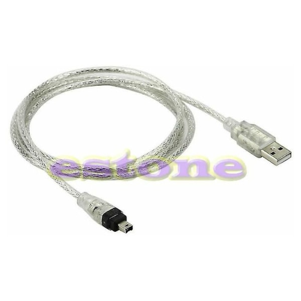 5 fot ny USB till Firewire Ieee 1394 4-stifts Ilink-adapterkabel