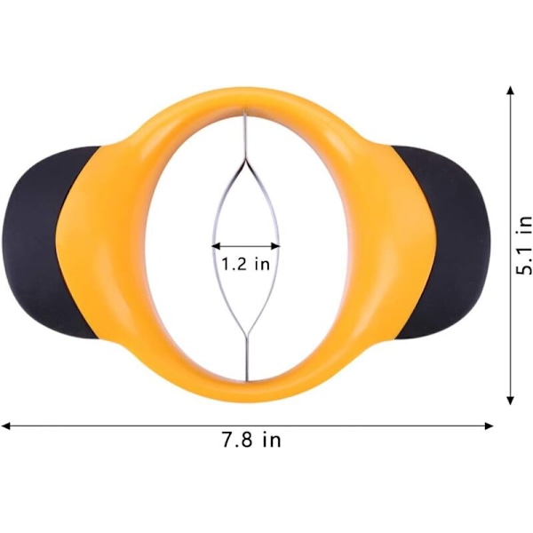Mango-skärare - Uppgraderad mango-kärnborr, superskarp mango-skärare och skalare, extra stor mango-kärnborr och pitter - Delare för mango upp till 5 tum.