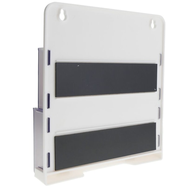 Magnetisk väggbroschyrhållare med 3 fack på 183x165x42mm
