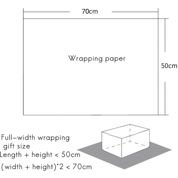 Inslagning papper ark, födelsedag inslagning papper ingår 6 inslagning papper, inslagning papper