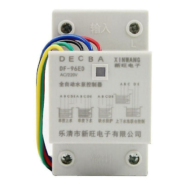 Df-96ed Automatisk Vandstandskontrol 10A 220V Tank Væskehøjde Detektionssensor Cistern Pumpeswitch med 3 Prober