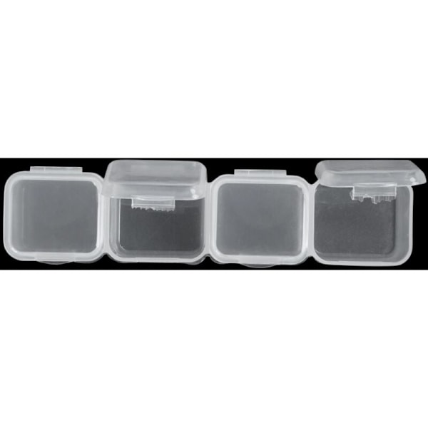 Nagelkonst Plast Förvaringslåda Display Organizer Hållare för Strass Pärlor Ring Örhängen Transparent 28 Fack