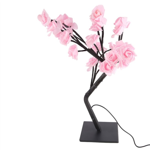 Roseformet LED-lys, USB nattlys for juletre, perfekt for fester, bryllup, soverom og morsdagsgaver Mothers-C