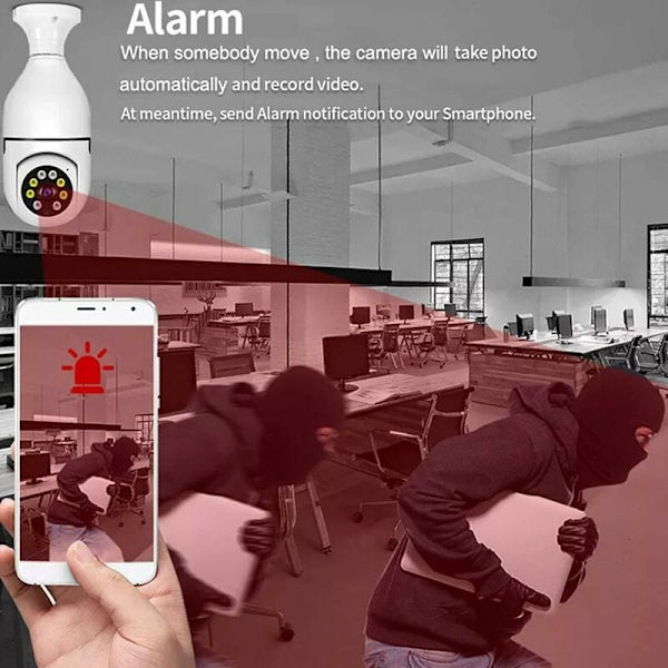 1080P Trådlös Intelligenta Dome-kamera - med WiFi/360 Graders Panoramar/Tvåvägs Intercom/Nattseende..