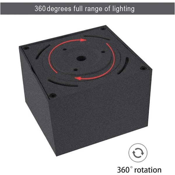 10W LED-kattovalaisin, Kattovalaisimet, Kattovalaisin, Säädettävät kattovalaisimet, LED-kattovalaisimet, Kattovalaistus, IP20, 10x10x7cm (B