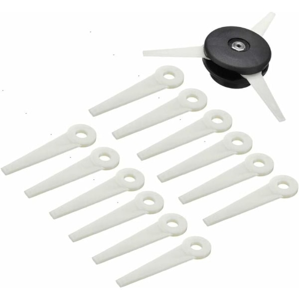 Buskutterhode + 12 skjæreblad for STIHL POLYCUT 6-3 FS38 FS40 FS45