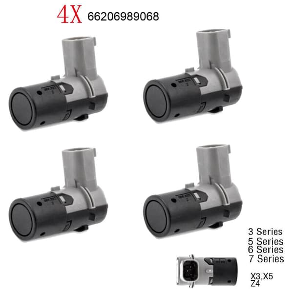 4 st Parkeringssensorer för backning av bil för E39 E46 E60 E61 E66 E83 X3 3 5 7 Serie 66206989068