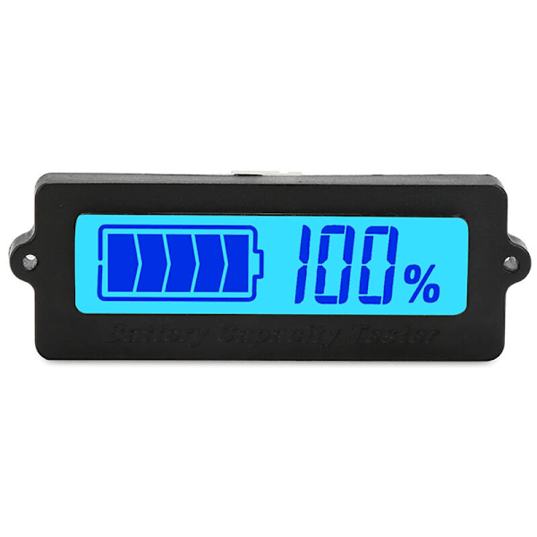 Blue Backlight LCD Battery Capacity Monitor DC 8-63V Lithium Ion Electric 12V Lead