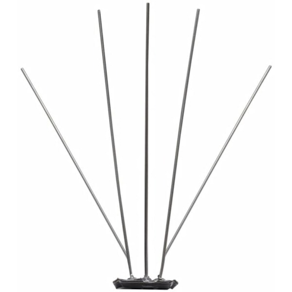 Rustfrit Stål Anti-Due Fugle Pigge Total Længde 3 Meter 6 Stykker 50cm Anti-Fugle Pigge med Kliklås og Forudbestemte Brudpunkter