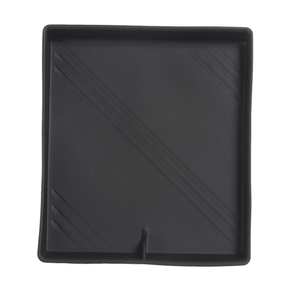 Til Model 3+ Ny Model 3 23-24 Central Control Silikone Pad Opbevaring Bil Interiør Tilbehør Sort