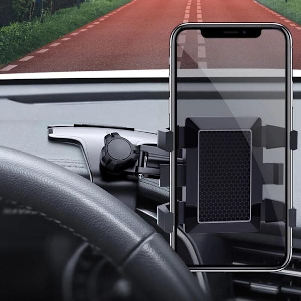Universell biltelefonholder roterende smarttelefon dashbord bærbar navigasjon