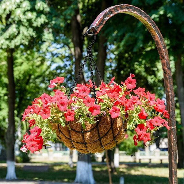 DENUOTOP 3 set hängande korgkedjor i metall för blomkrukor, planterare, fågelmatare, fågelburar, lyktor och prydnader - DENUOTOP