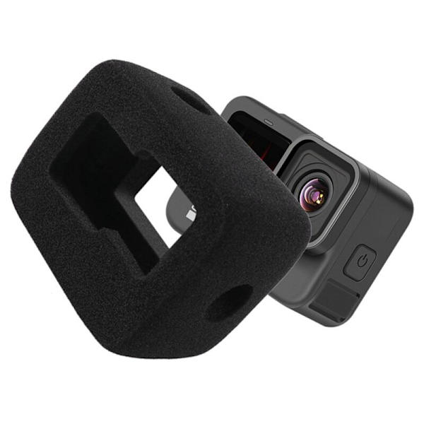 2X Skumskydd för GoPro9 HERO9 Vindskydd Vindruta Cykling Brusreducering Skydd Anti-Repor Tillbehör
