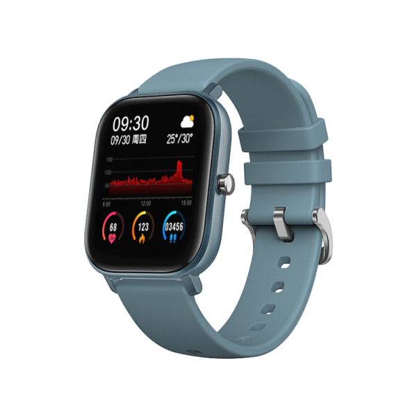 Fitness tracker , fitness med pulsmätare smart watch cyan