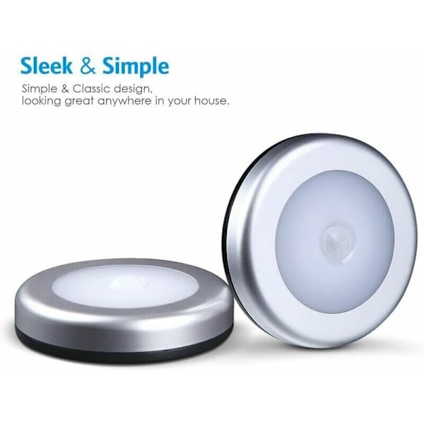 Spotlight Tracks Bevægelsessensor Lys, LED Skab Sensor Lys, Trappe Lys, Kabinet Lys, Batteridrevet, til Trapper, Skabe, Skabe, Nemt Ind