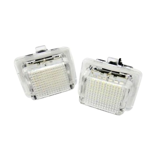 4 stk. bilskiltlys for W204/W212 W216 W221 W207 18 LED hvite bakre skiltlys