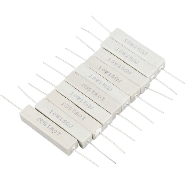 10 pieces Ceramic cement resistance 15 Ohm 10W Watt 5%