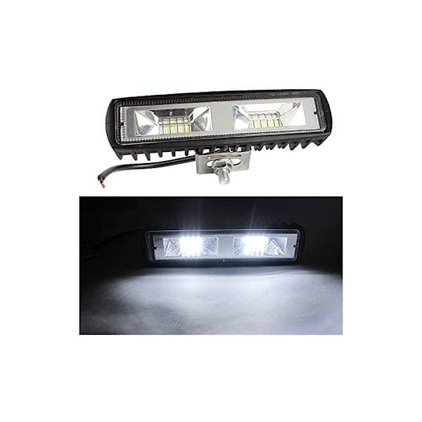2-pack DC12V LED Arbetslampor, 16 LED 48W Bil Dagsljus, Offroad Arbetslampor IP67 Vattentät Djup för Motorcykel Traktor Bil Lastbil ATV