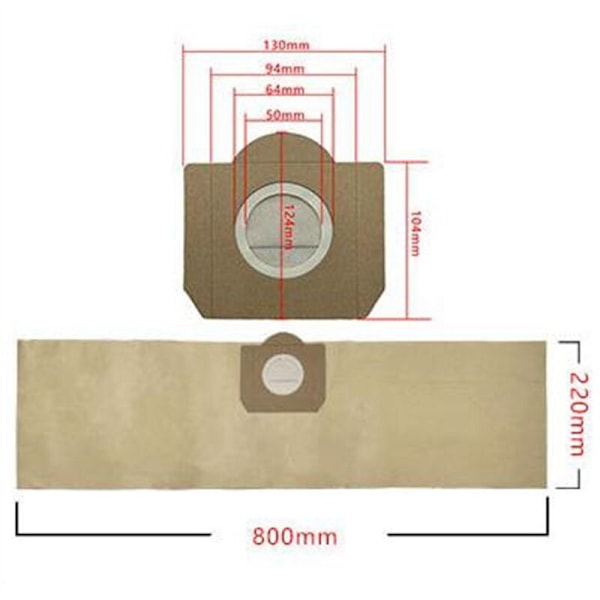 15 kpl Pölysuodatin A2204 WD3300 MV3 6.959-130 Paperi-imurille