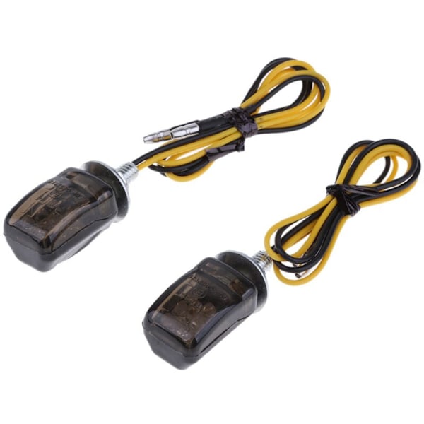 4 stk. Universal LED Sorte Mini Tiny Små Blinklys Blinklys Motorcykel til
