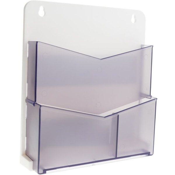 Magnetisk väggbroschyrhållare med 3 fack på 183x165x42mm