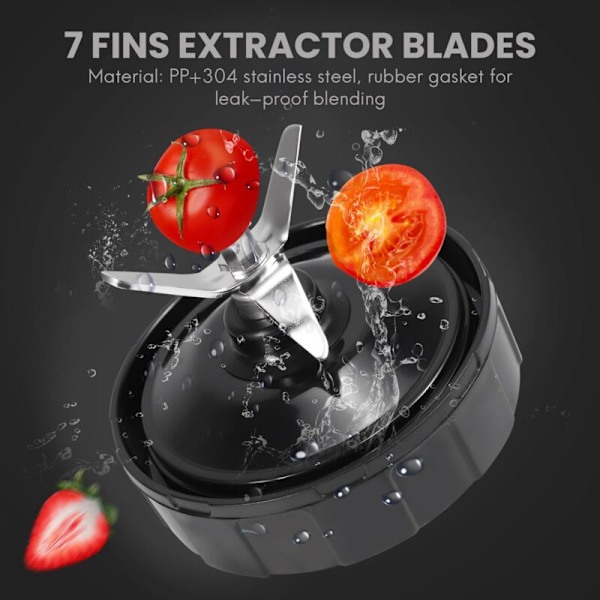 2 st 7-bladiga Extraktorblad Ersättningsdel Nedre Blad för Auto IQ BL642 NN102 BL2013